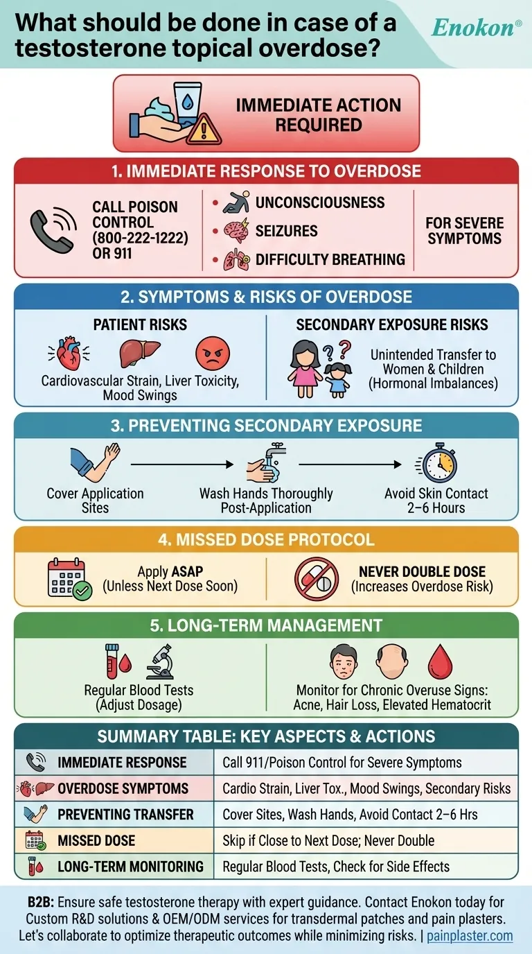 睾酮外用药过量时该怎么办？紧急步骤和预防 图解指南