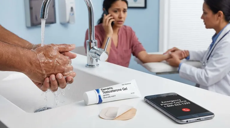 テストステロン外用薬の過剰摂取の場合、どうすべきか?緊急時の措置と予防