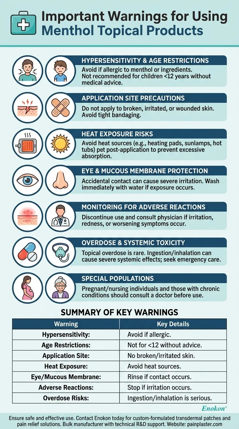 Quais são os avisos importantes para a utilização de mentol tópico? Dicas de segurança para um alívio eficaz da dor Guia Visual