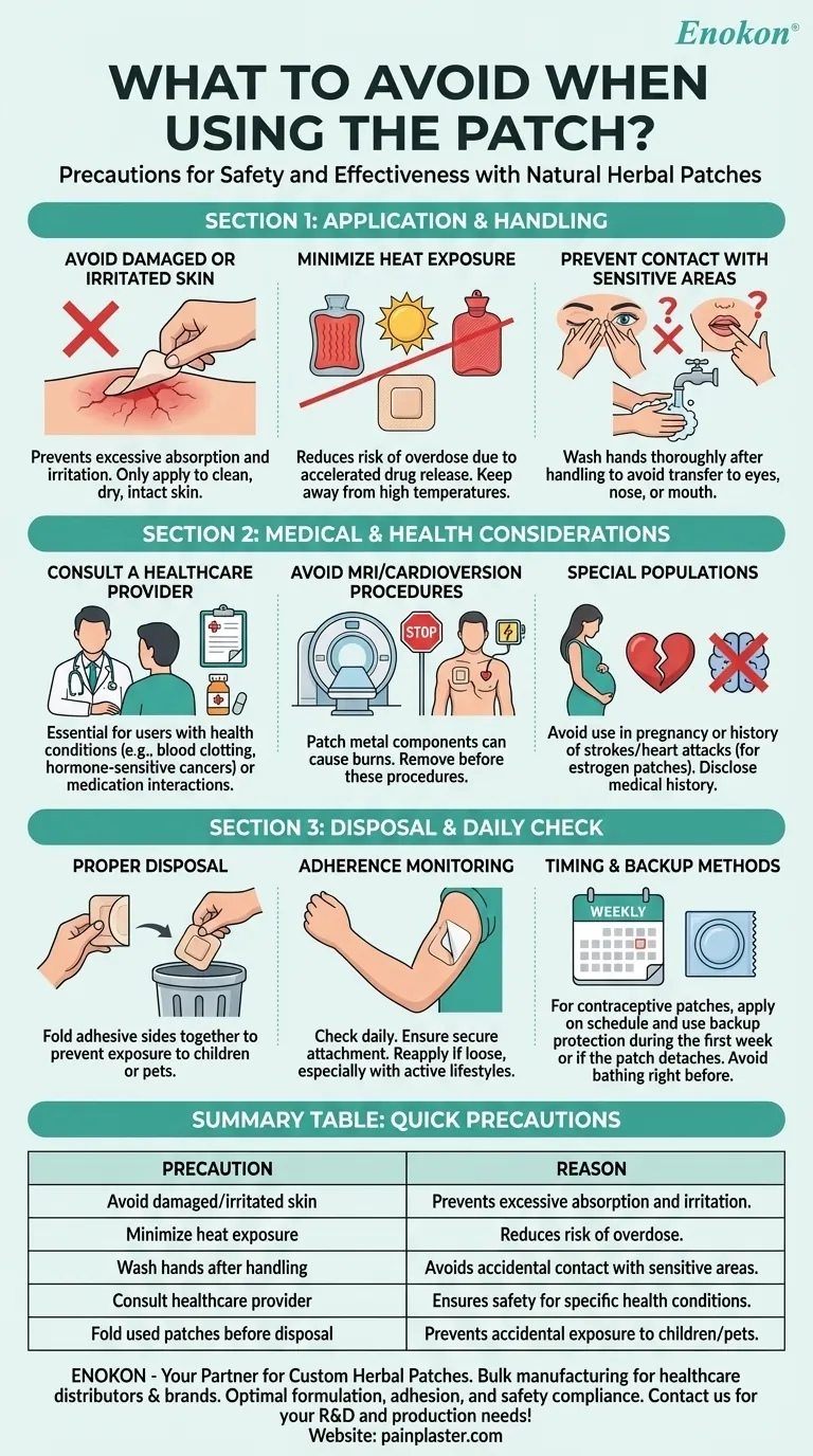 O que deve ser evitado quando se utiliza o penso?Principais conselhos de segurança para os utilizadores de pensos de ervas Guia Visual