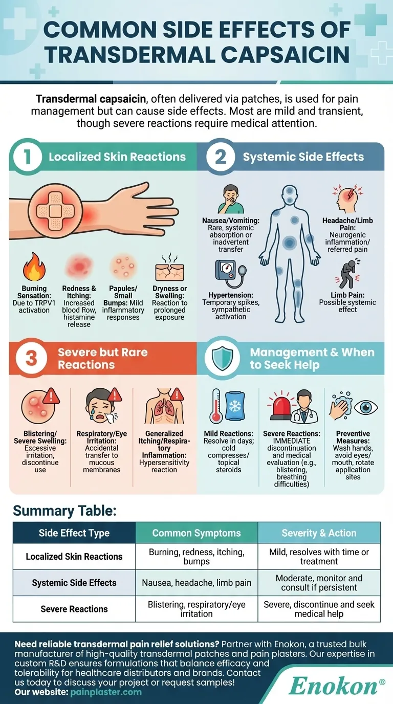 透皮辣椒素有哪些常见副作用？安全控制疼痛 图解指南