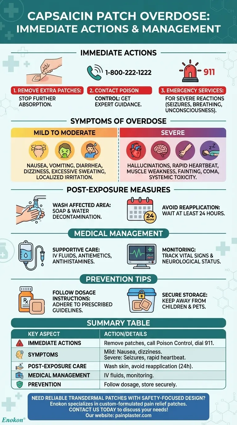 O que fazer em caso de overdose de adesivo de capsaicina? Passos de emergência e prevenção Guia Visual