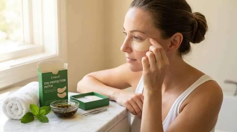 目の下のジェルパッチの正しい使い方とは?水分補給を最大化し、腫れを抑える