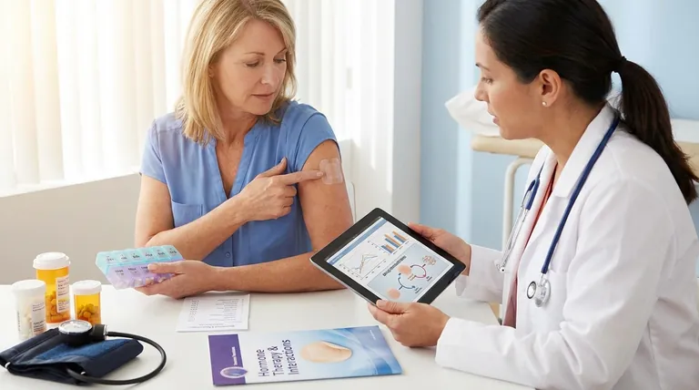 エストラジオールおよびノルエチンドロンパッチと相互作用する薬は?主なリスクと解決策