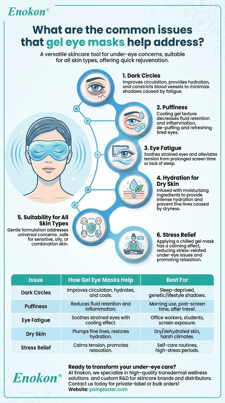 ジェルアイマスクが解決する一般的な問題とは？目の下をリフレッシュ＆若返らせる ビジュアルガイド