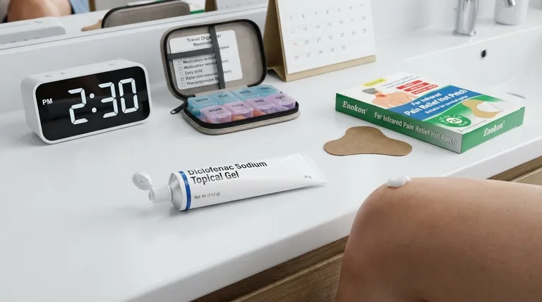 ジクロフェナクナトリウム外用ゲルの服用を忘れた場合はどうすればよいですか?安全に使用するために以下のステップに従ってください