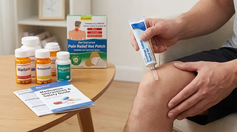 ジクロフェナクナトリウム外用ゲルと相互作用する薬は?危険な薬の組み合わせを避ける