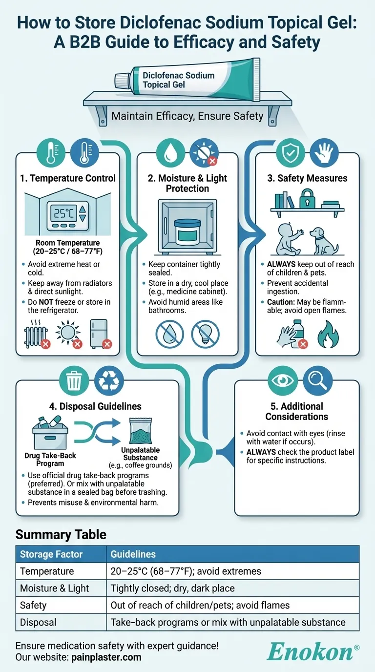 双氯芬酸钠外用凝胶应如何储存？正确储存，确保安全和疗效 图解指南