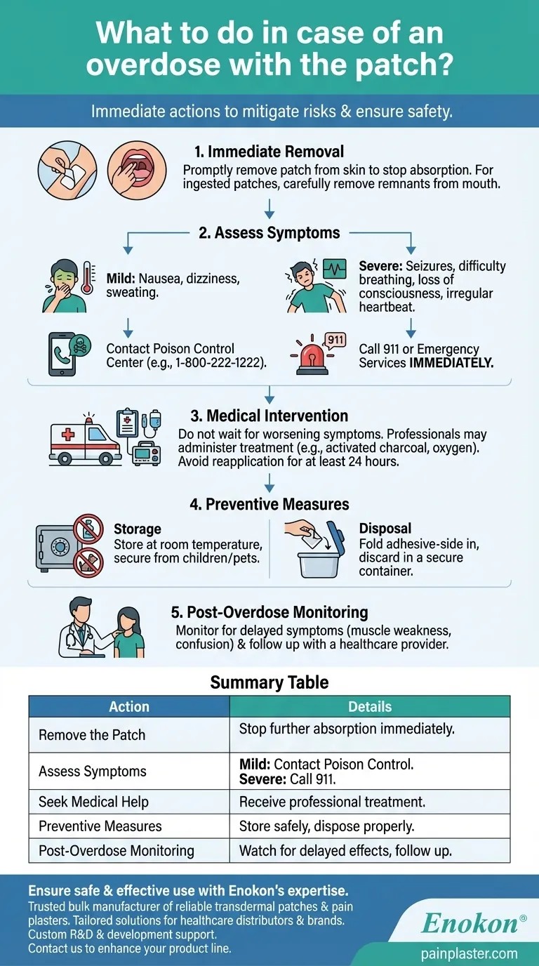 パッチを過剰投与した場合の対処法は？安全を確保するための緊急措置 ビジュアルガイド