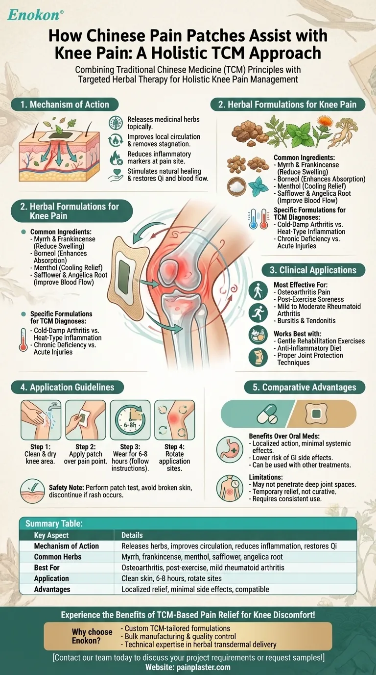 中药止痛贴如何缓解膝关节疼痛？通过中医草药疗法自然缓解疼痛 图解指南