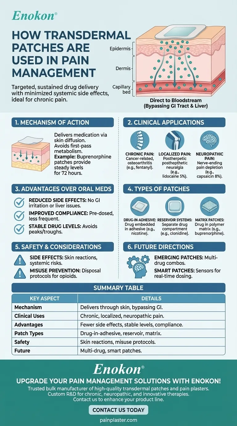 ¿Cómo se utilizan los parches transdérmicos en el tratamiento del dolor? Descubra soluciones de alivio específicas Guía Visual