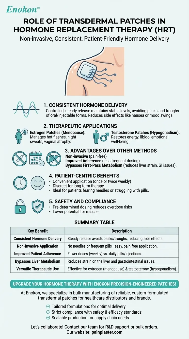透皮贴剂在激素替代疗法中扮演什么角色？稳定、方便的解决方案 图解指南