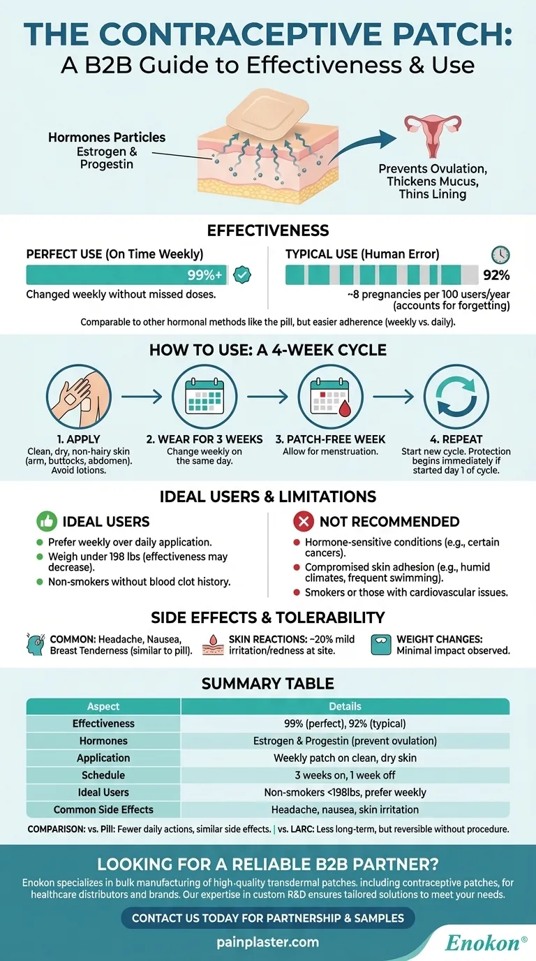 Что такое контрацептивный пластырь и насколько он эффективен? Надежный вариант недельного контроля рождаемости Визуальное руководство