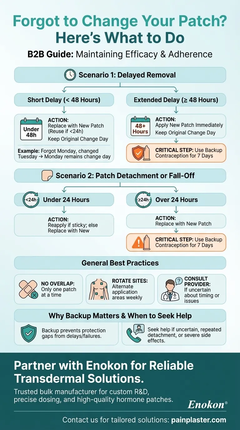 O que deve ser feito se se esquecer de retirar o penso? Diretrizes para a substituição do penso Guia Visual