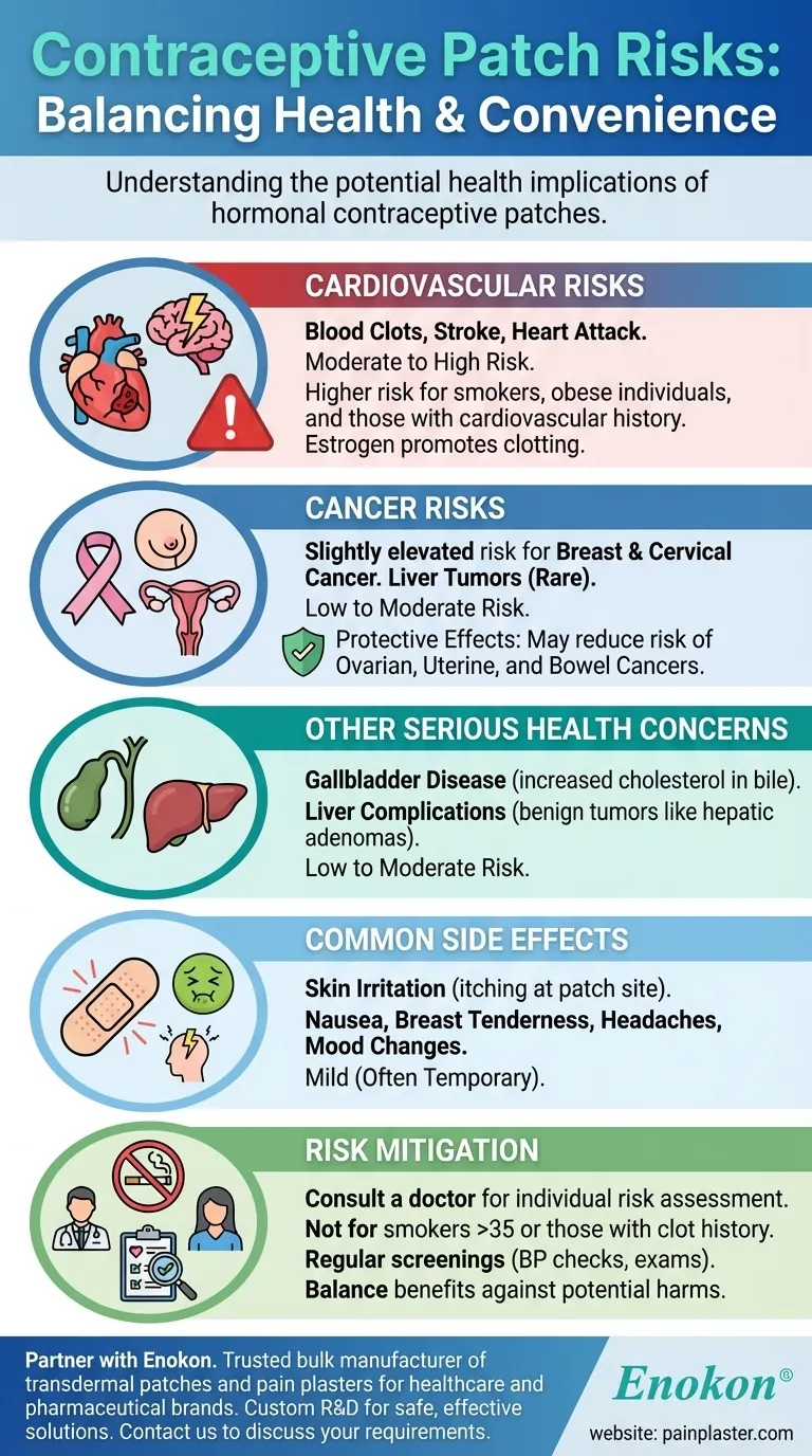 Quais são os riscos associados ao adesivo contracetivo? Compreender as implicações para a saúde Guia Visual