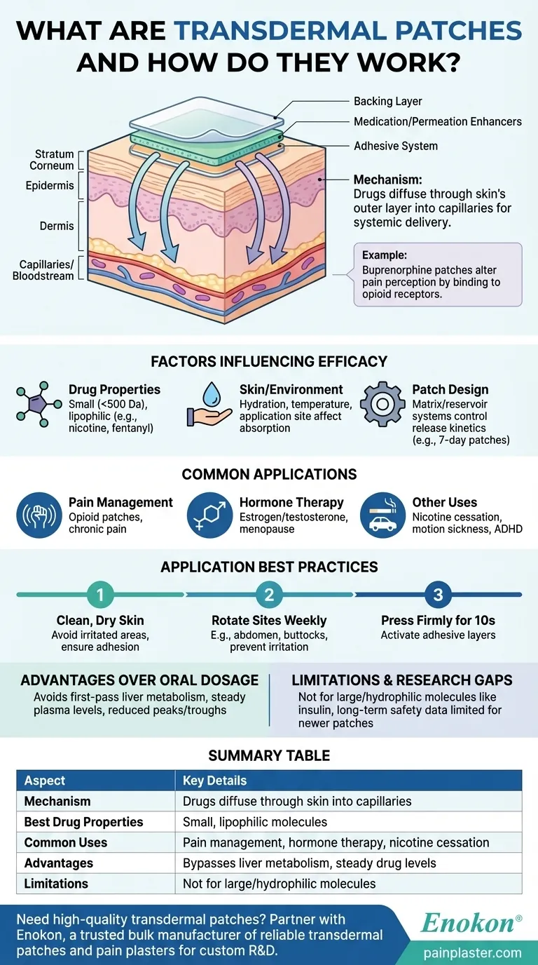 What are transdermal patches and how do they work? A Guide to Effective Drug Delivery Visual Guide
