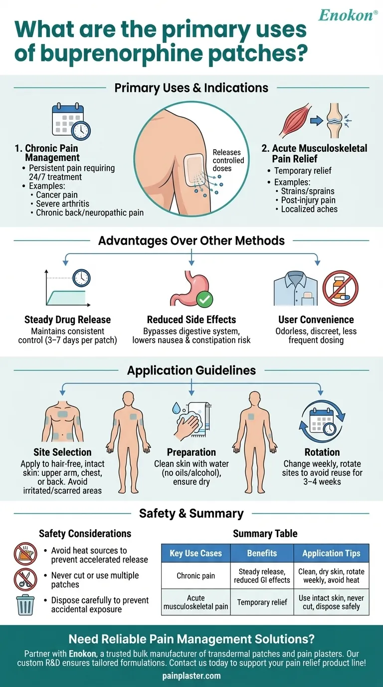 丁丙诺啡贴片的主要用途是什么？有效缓解慢性疼痛详解 图解指南