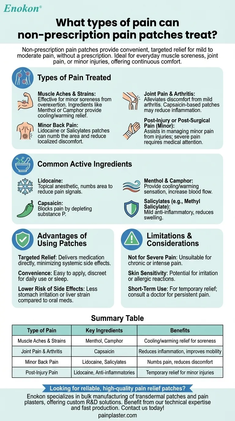 非处方止痛贴可以治疗哪些类型的疼痛？有效缓解日常疼痛 图解指南