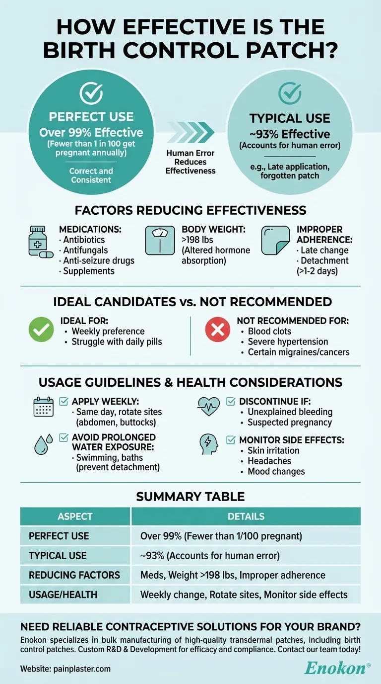 ما مدى فعالية لصقة منع الحمل في منع الحمل؟ الرؤى الرئيسية ونصائح الاستخدام دليل مرئي