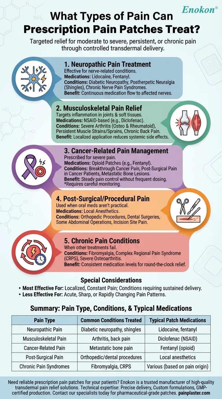 处方止痛贴可以治疗哪些类型的疼痛？有针对性地缓解慢性疾病 图解指南