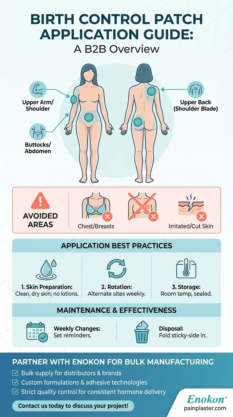 避孕贴可以贴在身体的哪些部位？安全有效贴敷指南 图解指南