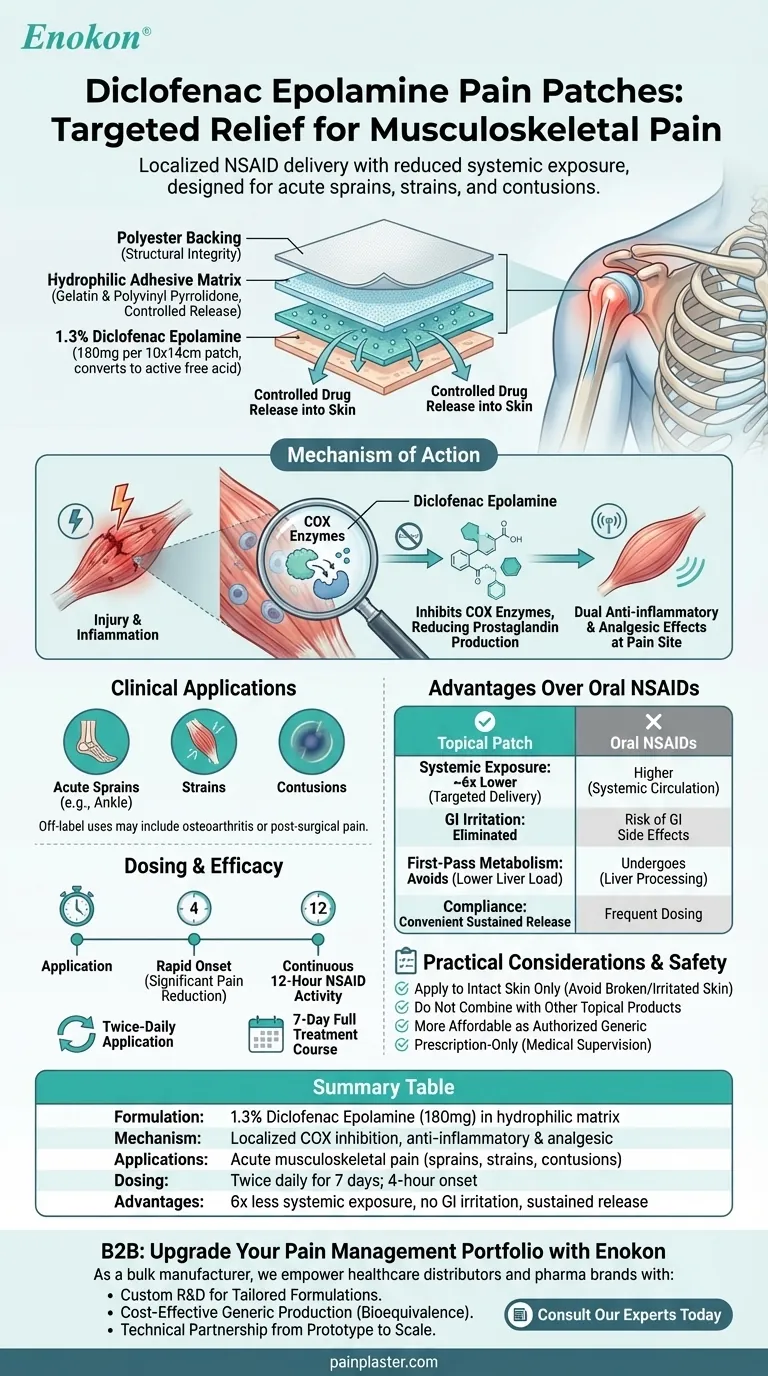 什么是双氯芬酸表阿片，它如何用于疼痛贴片？有针对性地缓解肌肉骨骼疼痛 图解指南