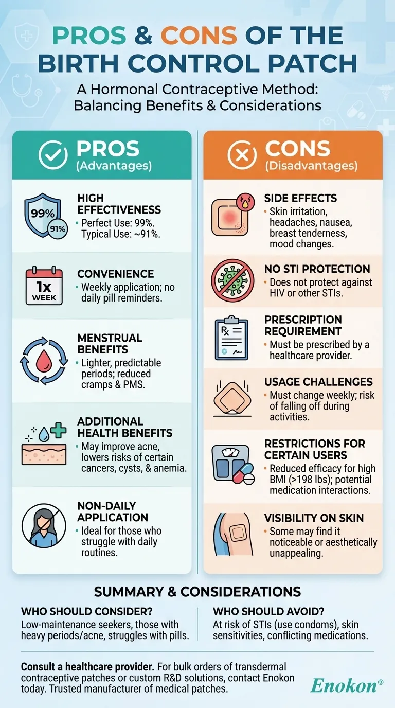 Was sind die Vor- und Nachteile der Verwendung des Verhütungspflasters? Hormonelle Verhütungsmittel - Vorteile und Nachteile Visuelle Anleitung