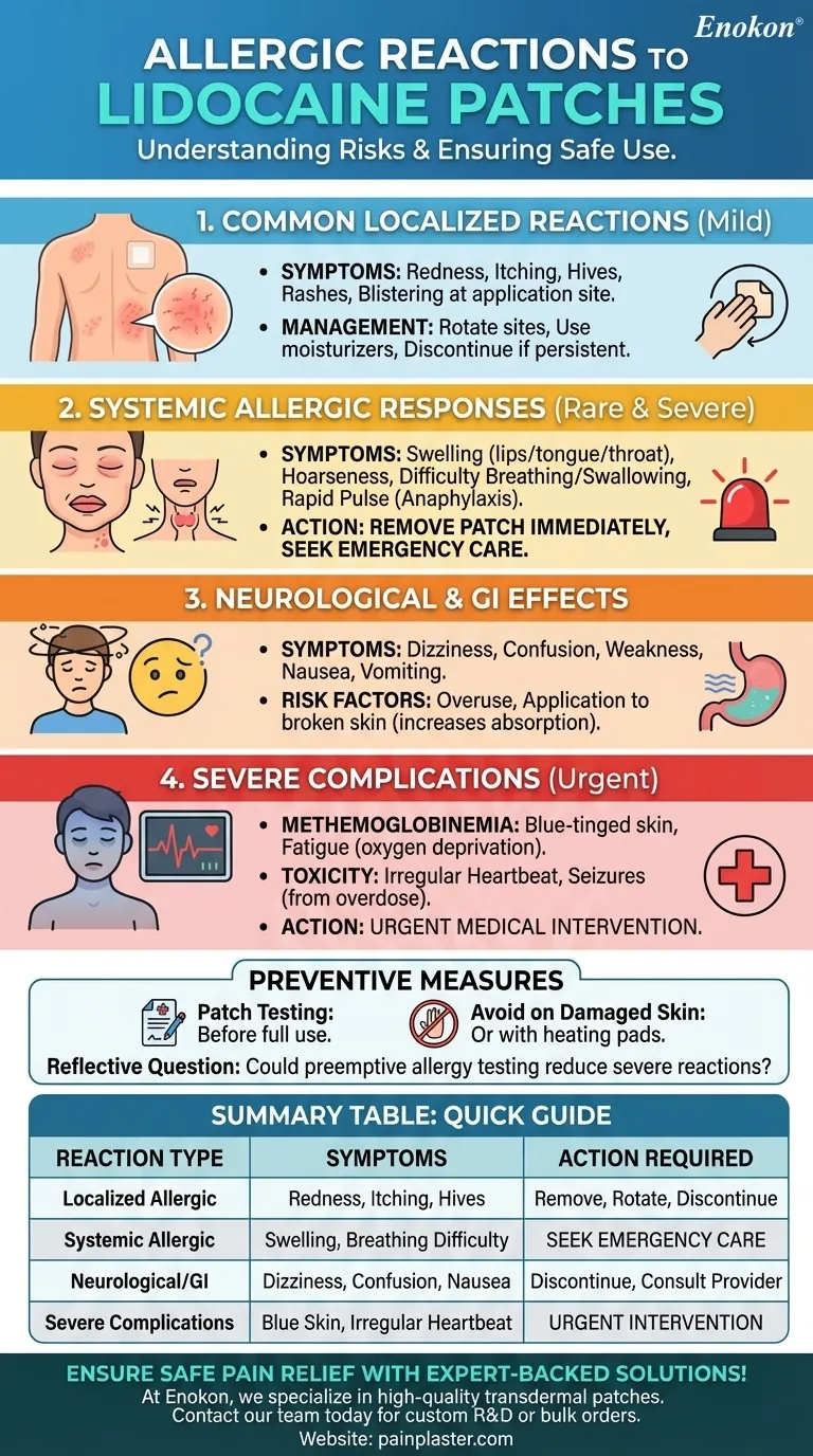 What allergic reactions can lidocaine patches cause? Risks & Prevention Tips Visual Guide