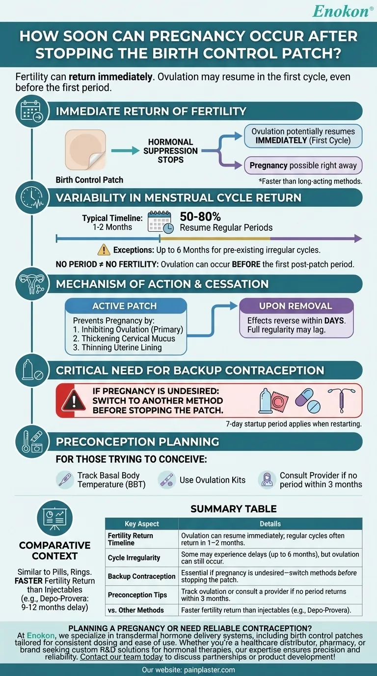 停用避孕贴后多久会怀孕？生育能力快速恢复--须知如下 图解指南