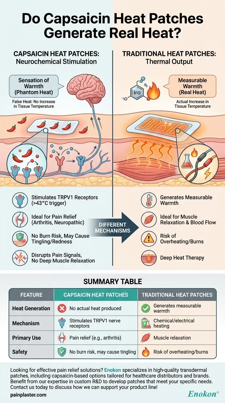 カプサイシン・ヒートパッチは本物の熱を発生させるのか？感覚の背後にある科学を理解する ビジュアルガイド
