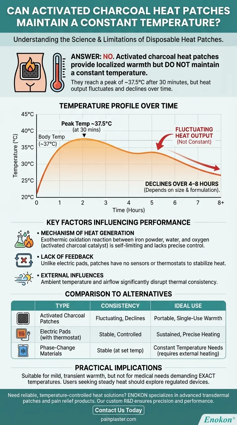 Can activated charcoal heat patches maintain a constant temperature? Understanding Their Thermal Limits Visual Guide