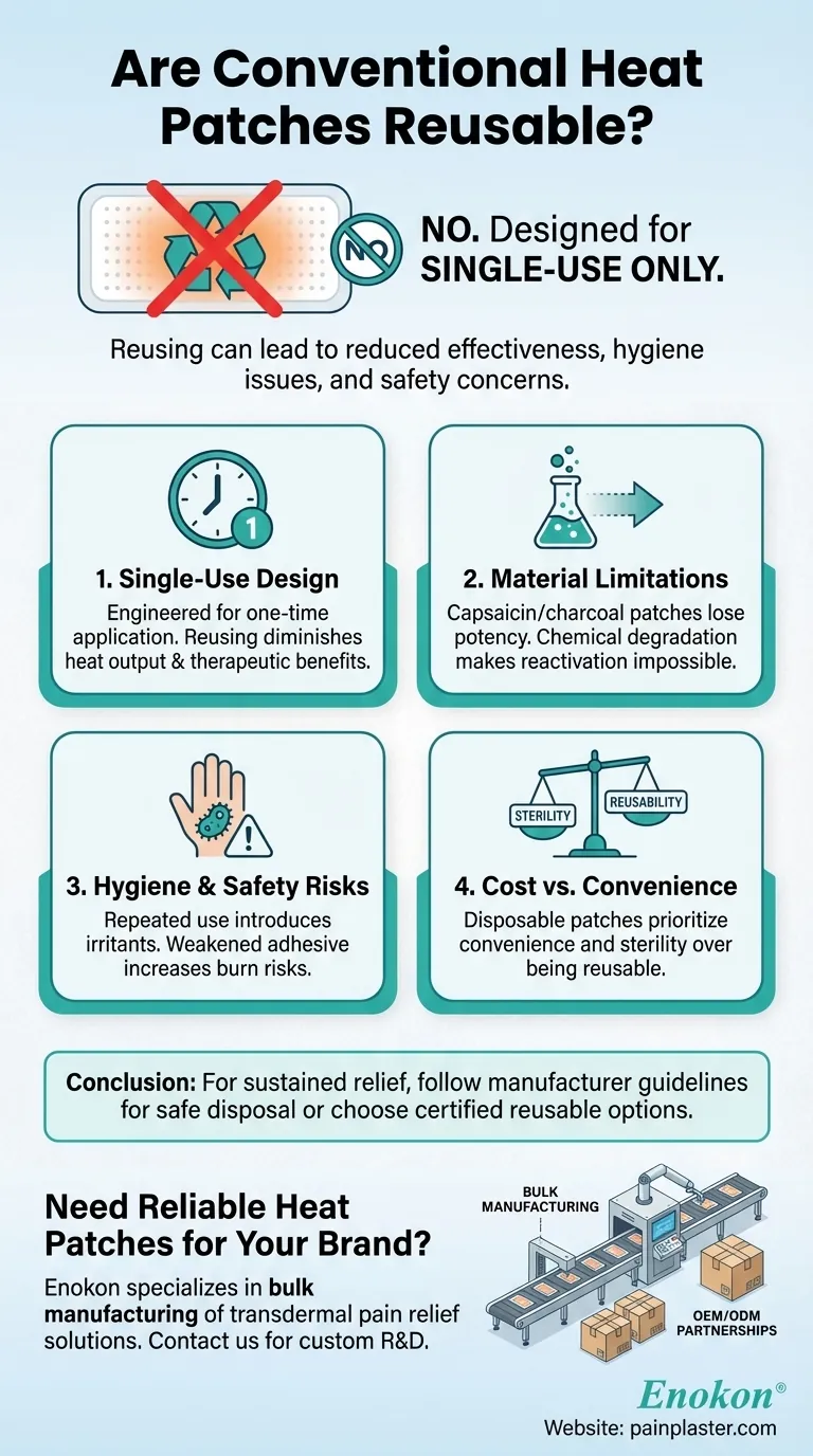 传统的热贴可以重复使用吗？为什么一次性设计更安全有效？ 图解指南