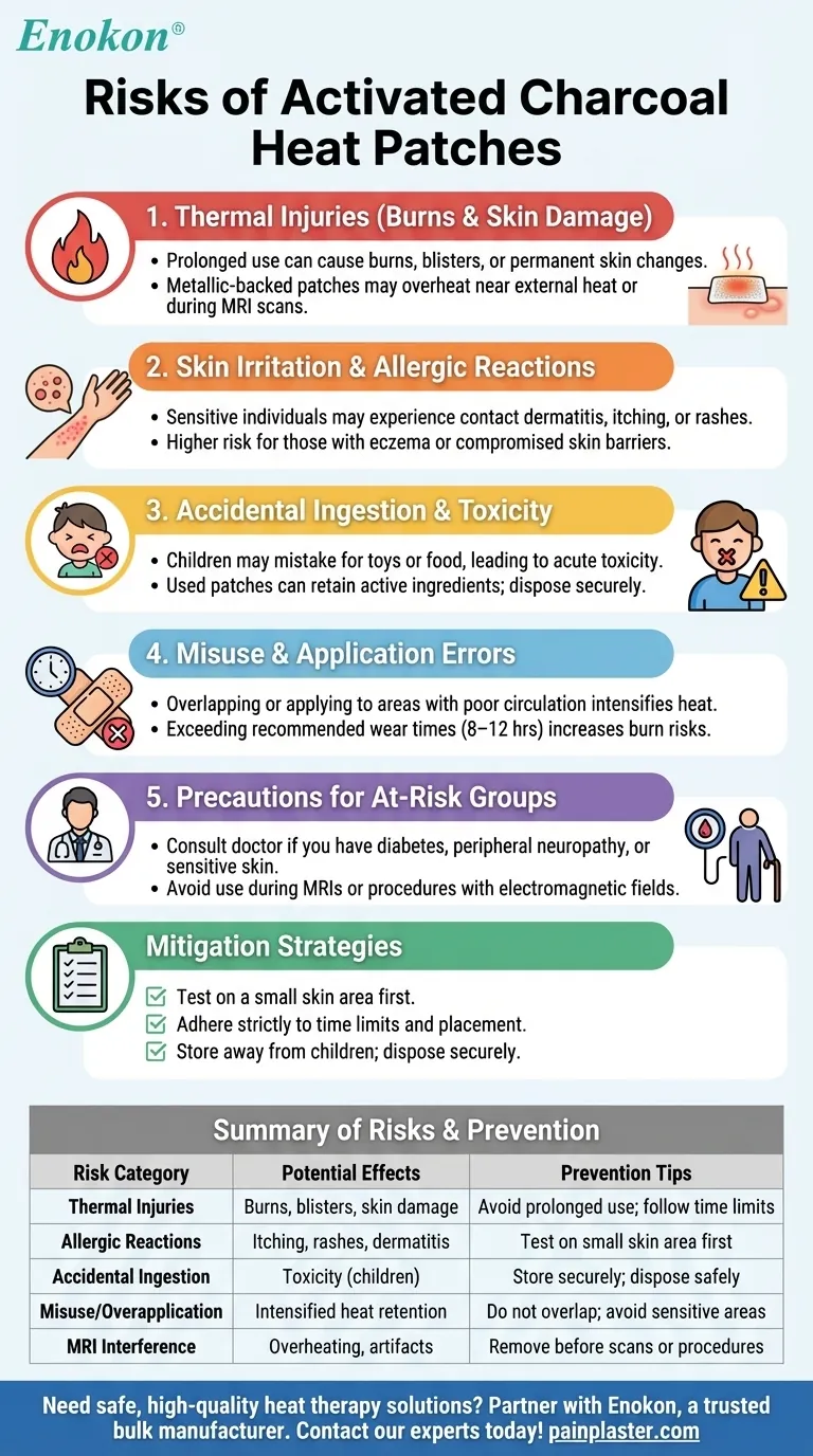 活性炭ヒートパッチ使用のリスクとは？安全性の懸念と予防のヒント ビジュアルガイド
