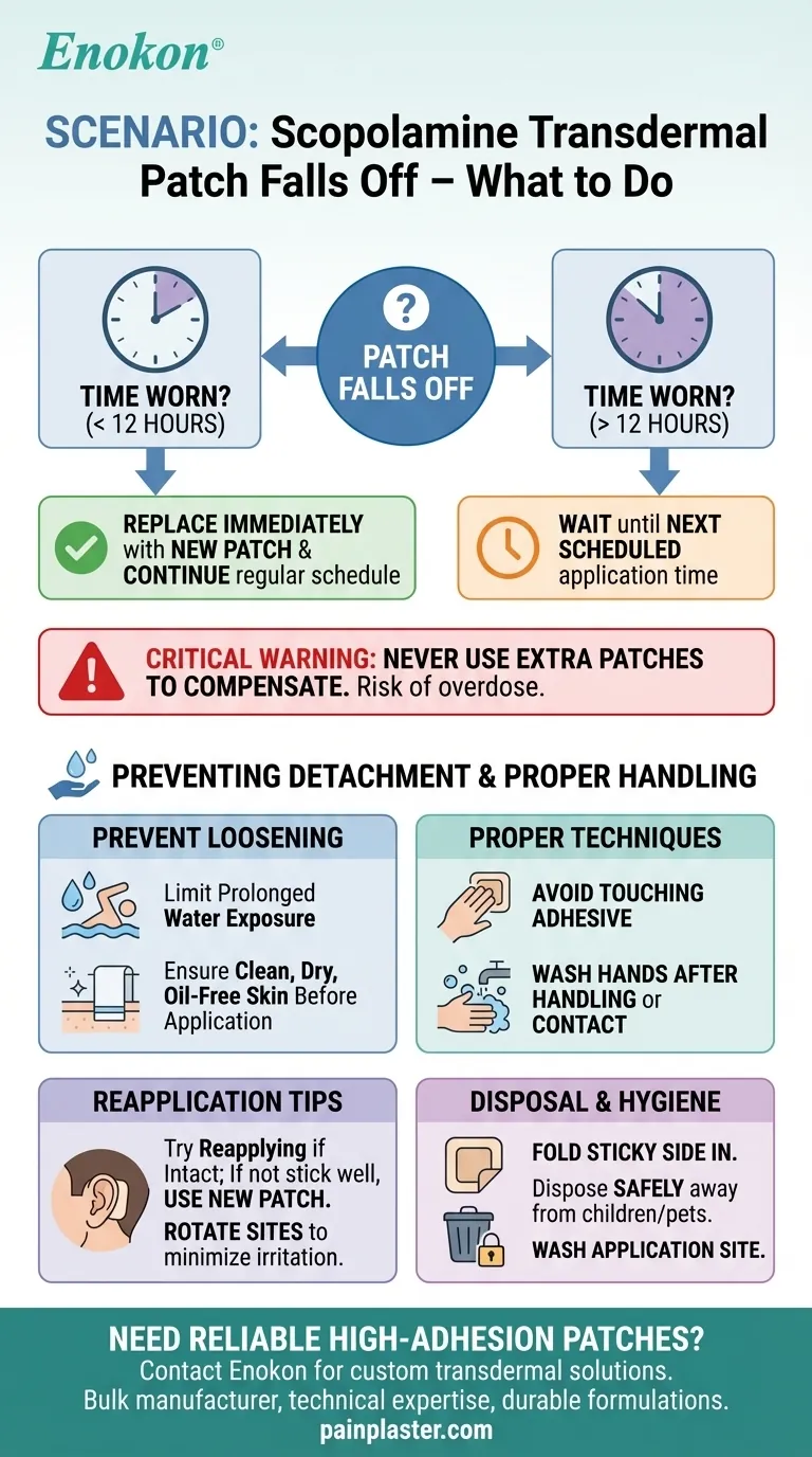 O que fazer se o adesivo transdérmico de escopolamina cair? Correcções rápidas e sugestões de prevenção Guia Visual