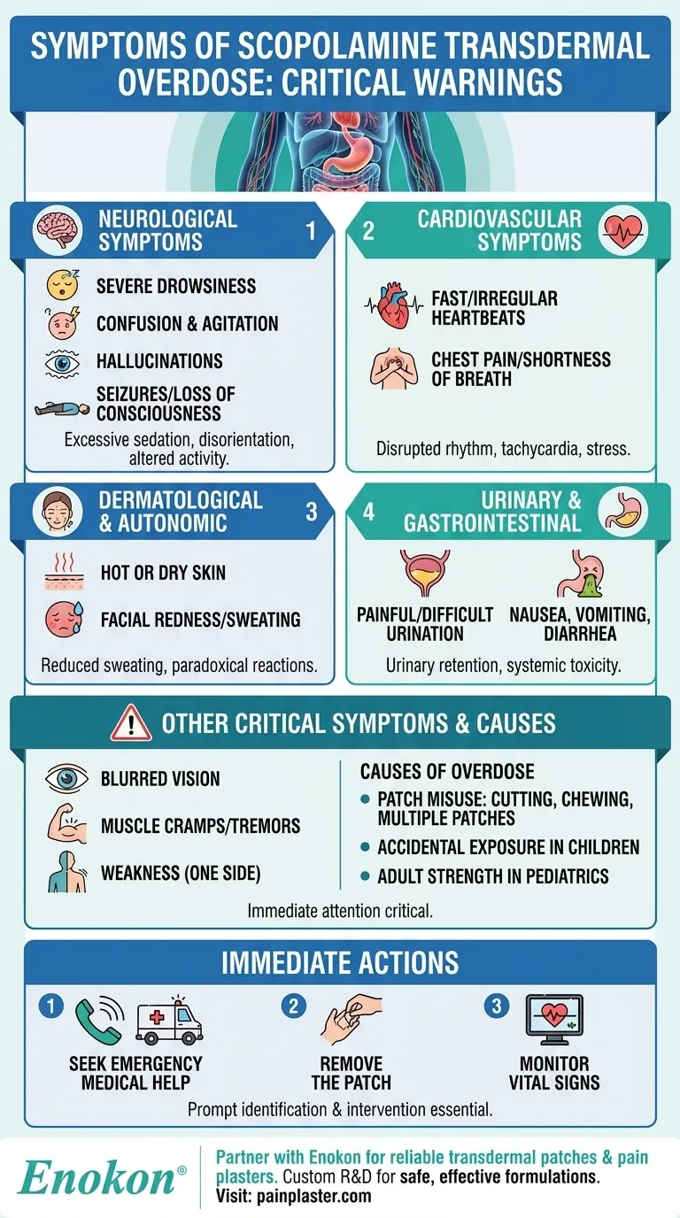 スコポラミン経皮投与の過剰摂取の症状は？徴候を認識し、迅速に行動する ビジュアルガイド
