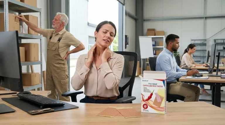 痛みを和らげるステッカーが従業員にもたらすサインとは?職場のウェルネスと生産性を高める