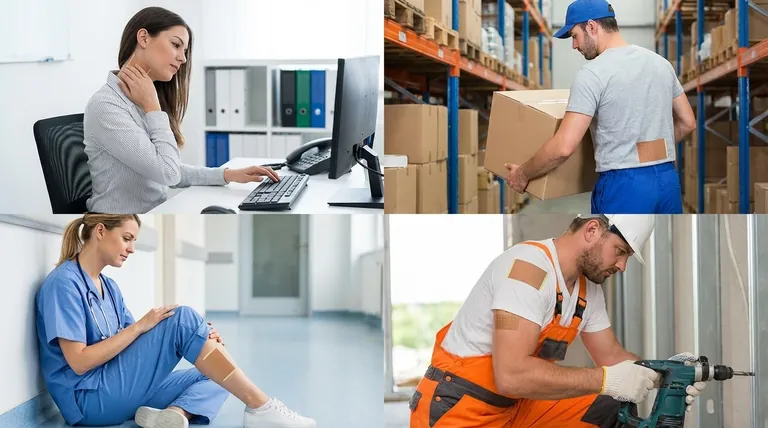 さまざまな職場環境における痛み緩和ステッカーの利点とは?職場のウェルネスと生産性を高める