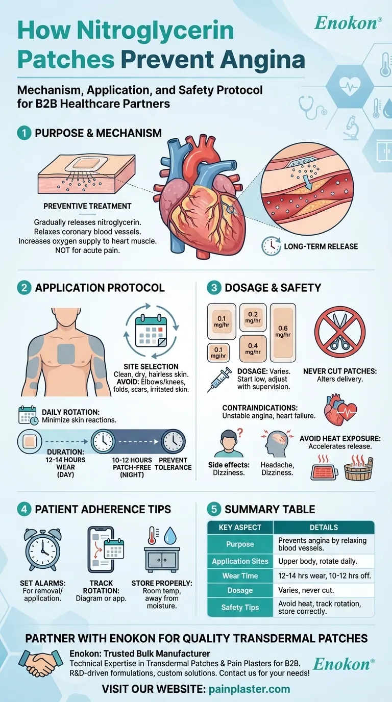 Como é que os adesivos de nitroglicerina são utilizados para a angina? Um guia para uma aplicação segura e eficaz Guia Visual