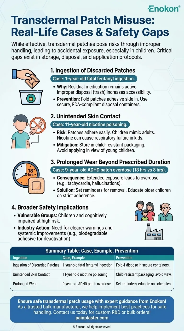 経皮パッチの誤用の実例とは？誤飲・過剰摂取のリスクを防ぐ ビジュアルガイド