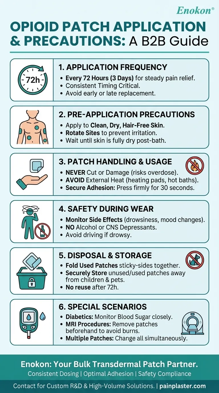 阿片类药物贴片多久贴一次，应采取哪些预防措施？ 图解指南