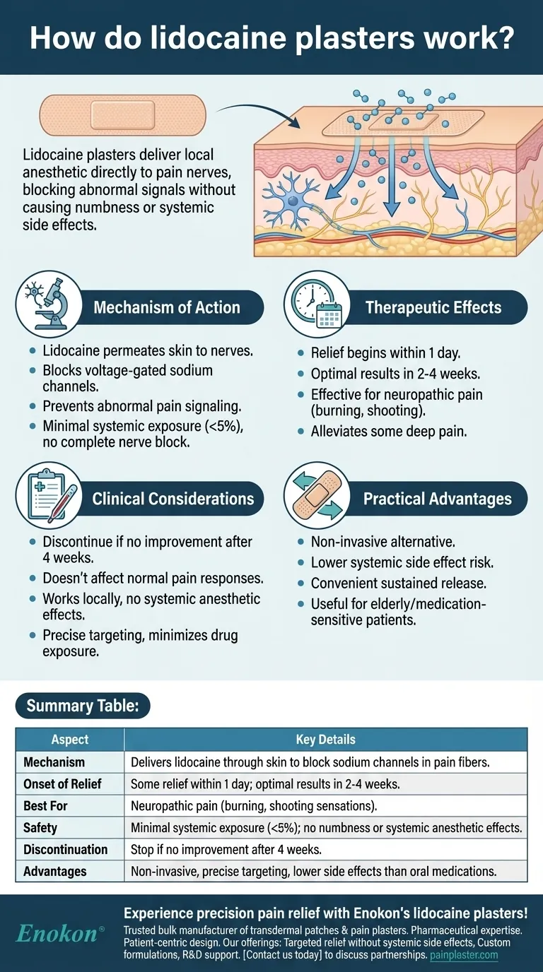 Como é que os pensos de lidocaína funcionam? Alívio direcionado da dor sem dormência Guia Visual