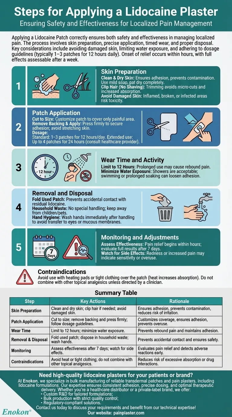 使用利多卡因膏药的步骤是什么？安全有效止痛完全指南 图解指南