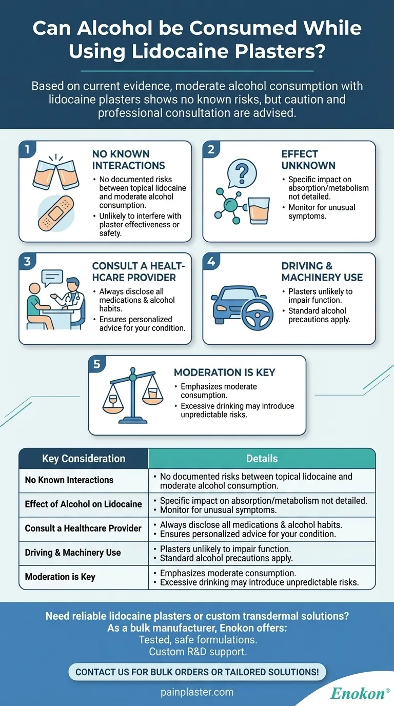 使用利多卡因膏药时可以饮酒吗？安全与专家建议 图解指南