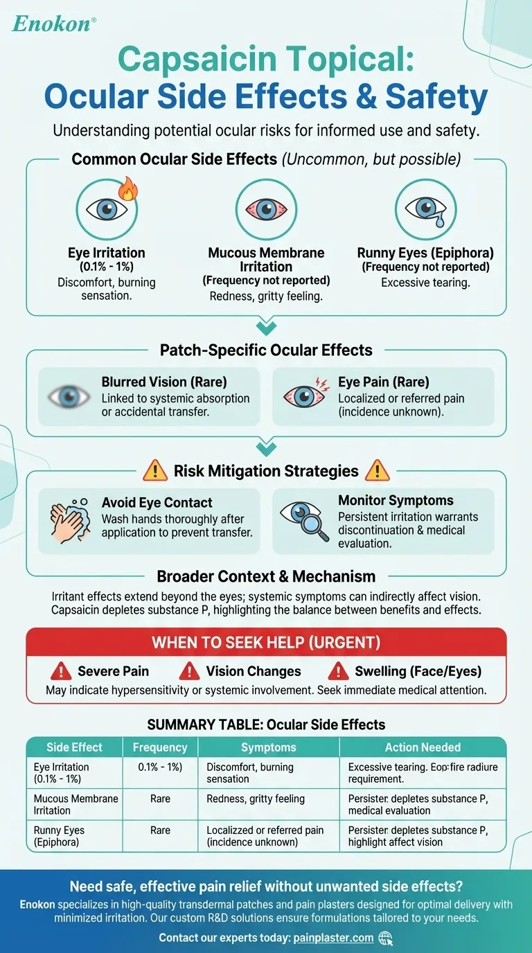 辣椒素外用药可能会产生哪些眼部副作用？风险与预防提示 图解指南
