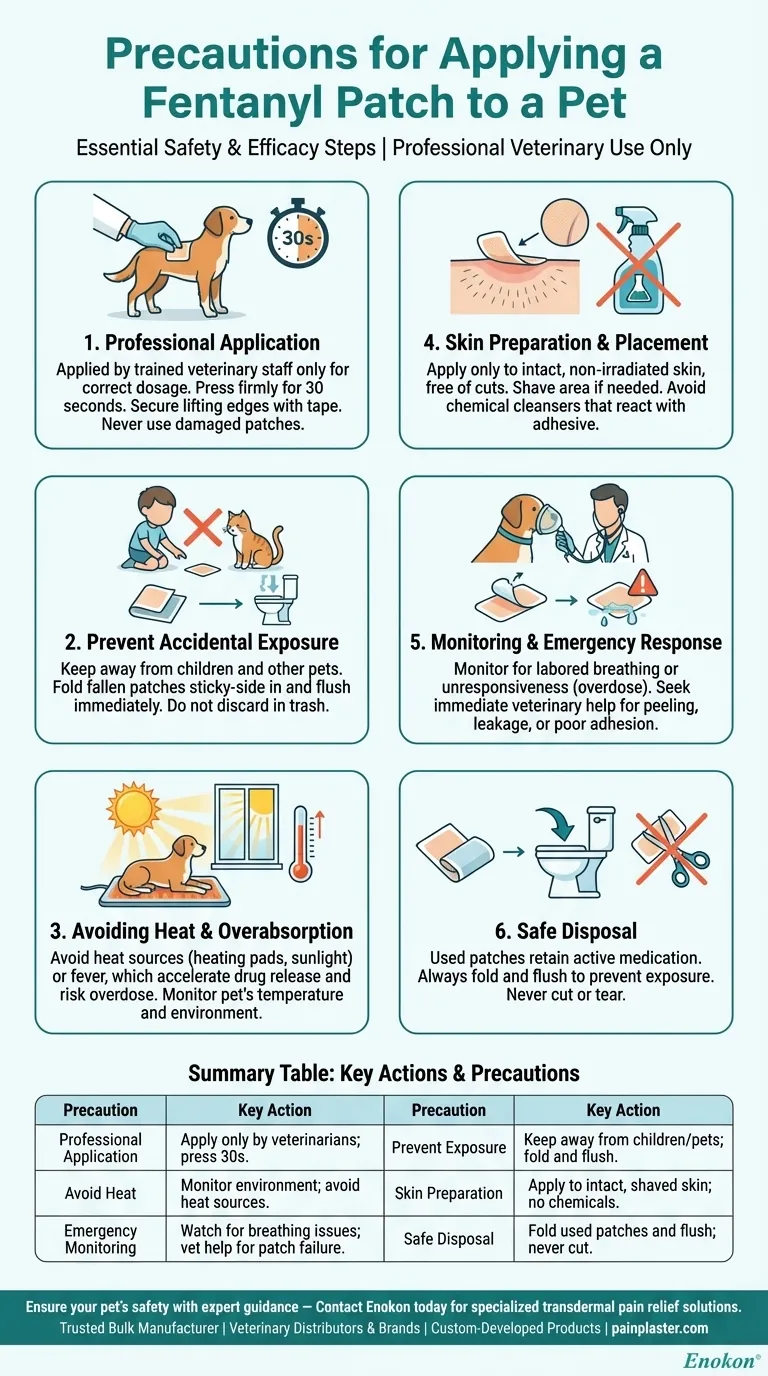 フェンタニル・パッチをペットに貼る際の注意点とは？飼い主のための安全対策 ビジュアルガイド