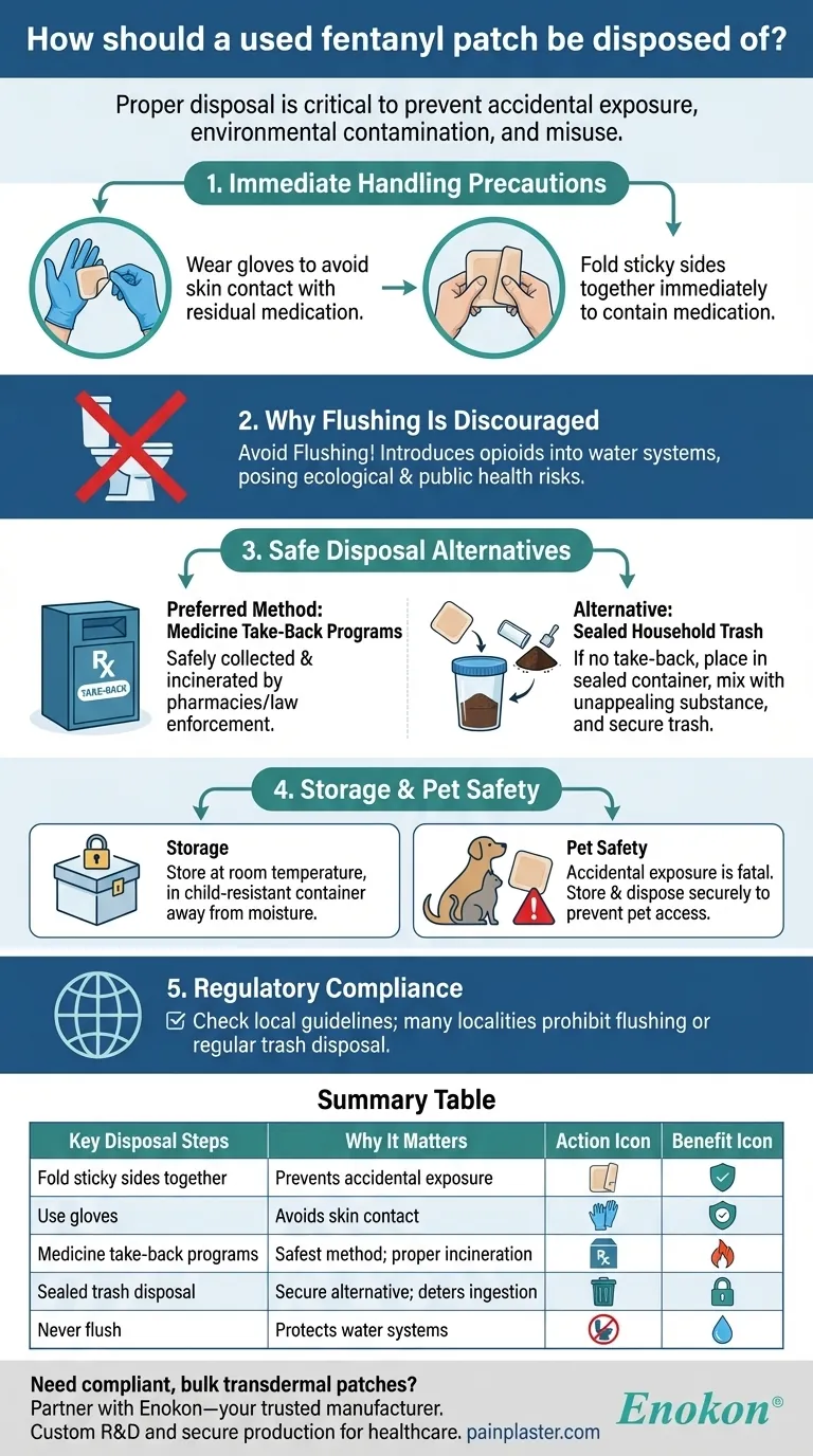 使用済みフェンタニルパッチはどのように廃棄すべきか？リスクを防ぐための安全な廃棄ガイド ビジュアルガイド