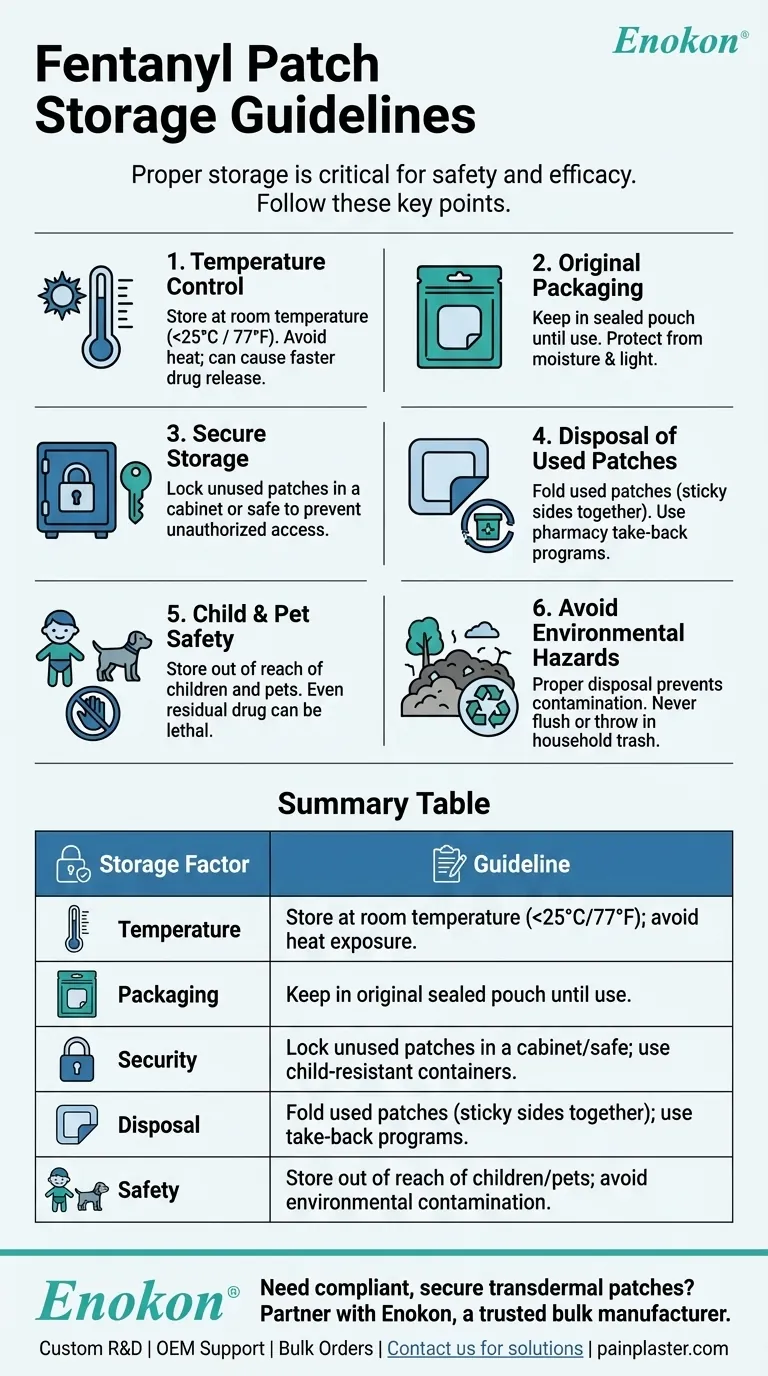 How should fentanyl patches be stored? Essential Guidelines for Safety & Efficacy Visual Guide