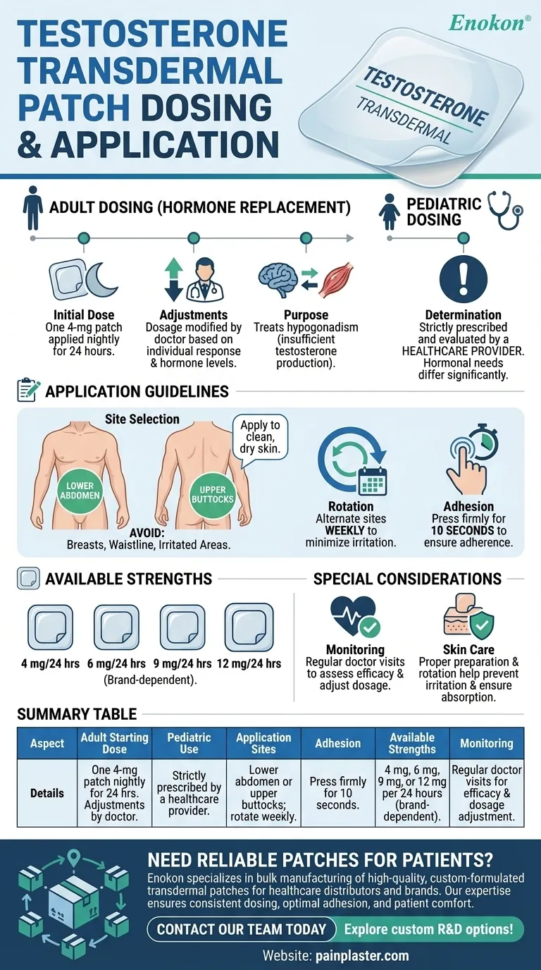 ¿Cuál es la información sobre la dosificación del parche transdérmico de testosterona?Pautas clave para un uso seguro y eficaz Guía Visual