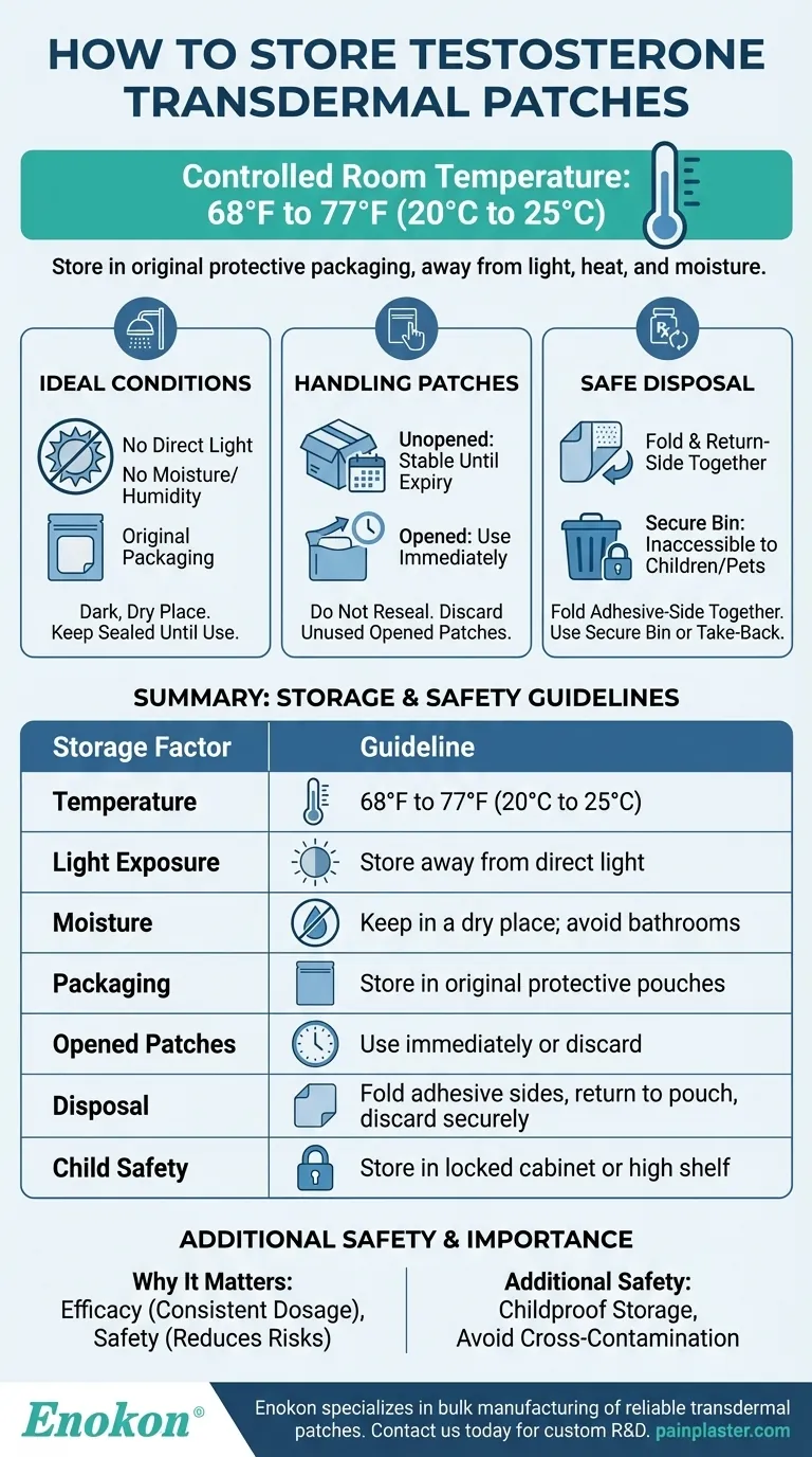 How should testosterone transdermal patches be stored? Essential Guidelines for Safety & Efficacy Visual Guide