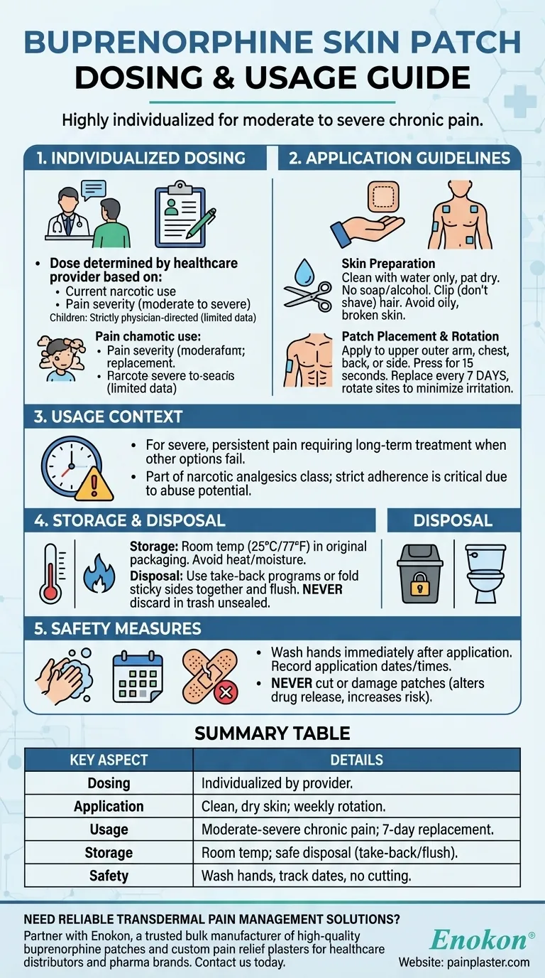 丁丙诺啡皮肤贴剂的剂量建议是什么？安全有效的止痛指南 图解指南